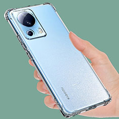 Cover Silicone Trasparente Ultra Sottile Morbida T02 per Xiaomi Mi 13 Lite 5G Chiaro