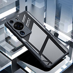 Cover Silicone Trasparente Ultra Sottile Morbida T03 per Huawei P60 Pro Nero