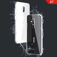 Cover Silicone Trasparente Ultra Sottile Morbida T03 per Nokia X7 Chiaro