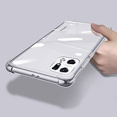 Cover Silicone Trasparente Ultra Sottile Morbida T03 per Oppo Find X5 5G Chiaro