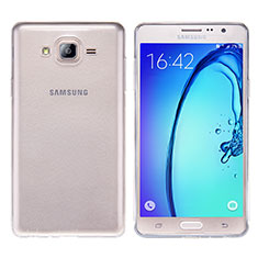 Cover Silicone Trasparente Ultra Sottile Morbida T03 per Samsung Galaxy On7 G600FY Chiaro