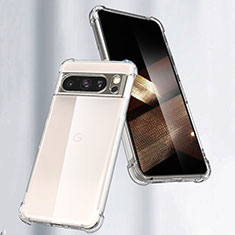 Cover Silicone Trasparente Ultra Sottile Morbida T05 per Google Pixel 8 Pro 5G Chiaro