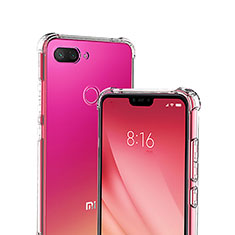 Cover Silicone Trasparente Ultra Sottile Morbida T05 per Xiaomi Mi 8 Lite Chiaro