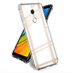 Cover Silicone Trasparente Ultra Sottile Morbida T05 per Xiaomi Redmi 5 Plus Chiaro