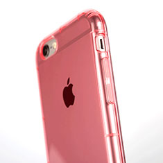 Cover Silicone Trasparente Ultra Sottile Morbida T06 per Apple iPhone 6S Plus Rosa