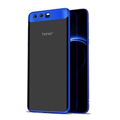 Cover Silicone Trasparente Ultra Sottile Morbida T07 per Huawei Honor 9 Premium Blu