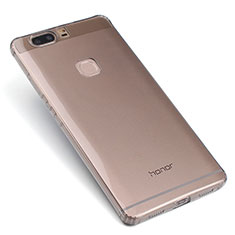 Cover Silicone Trasparente Ultra Sottile Morbida T07 per Huawei Honor V8 Grigio