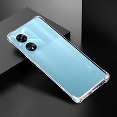 Cover Silicone Trasparente Ultra Sottile Morbida T10 per Oppo A1 Pro 5G Chiaro