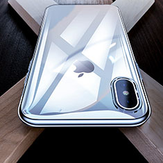 Cover Silicone Ultra Sottile Morbida Specchio per Apple iPhone Xs Chiaro