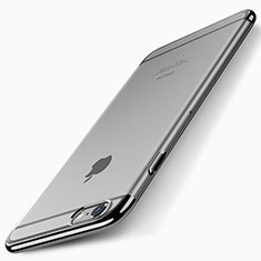 Cover Ultra Sottile Trasparente Rigida T01 per Apple iPhone 6S Plus Nero