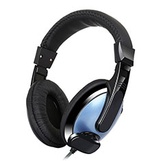 Cuffie Auricolari In Ear Stereo Universali Sport Corsa H53 per Vivo X Flip 5G Blu
