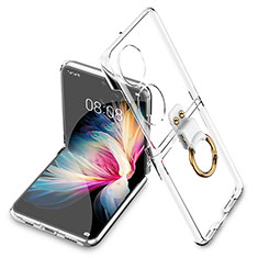 Custodia Crystal Trasparente Rigida Cover AC2 per Huawei P60 Pocket Chiaro