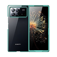 Custodia Crystal Trasparente Rigida Cover per Xiaomi Mix Fold 3 5G Verde