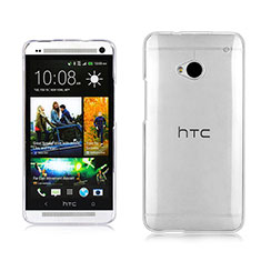 Custodia Crystal Trasparente Rigida per HTC One M7 Chiaro