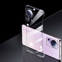 Custodia Crystal Trasparente Rigida per Xiaomi Mi 12 Lite NE 5G Nero