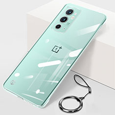 Custodia Crystal Trasparente Rigida Senza Cornice Cover H01 per OnePlus 9RT 5G Chiaro