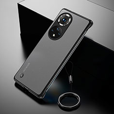 Custodia Crystal Trasparente Rigida Senza Cornice Cover H03 per Huawei Honor 50 Pro 5G Nero