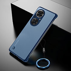 Custodia Crystal Trasparente Rigida Senza Cornice Cover per Huawei Nova 9 SE Blu