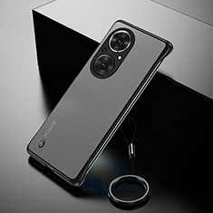 Custodia Crystal Trasparente Rigida Senza Cornice Cover per Huawei Nova 9 SE Nero