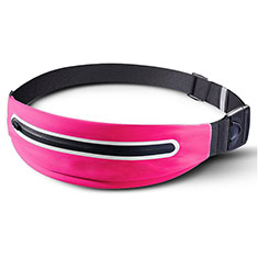Custodia da Cintura Corsa Sportiva Universale L02 per Handy Zubehoer Mikrofon Fuer Smartphone Rosa Caldo