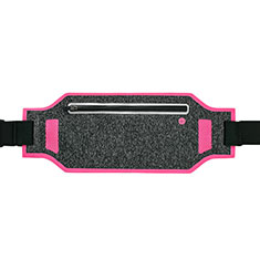 Custodia da Cintura Corsa Sportiva Universale L08 per Sharp Aquos R6 Rosa Caldo
