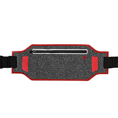 Custodia da Cintura Corsa Sportiva Universale L08 per Handy Zubehoer Mikrofon Fuer Smartphone Rosso