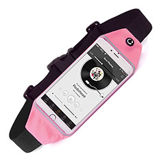 Custodia da Cintura Corsa Sportiva Universale per Handy Zubehoer Mikrofon Fuer Smartphone Rosa
