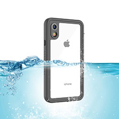 Custodia Impermeabile Silicone e Plastica Opaca Waterproof Cover 360 Gradi per Apple iPhone XR Nero