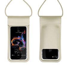 Custodia Impermeabile Subacquea Universale W06 per Handy Zubehoer Mikrofon Fuer Smartphone Oro