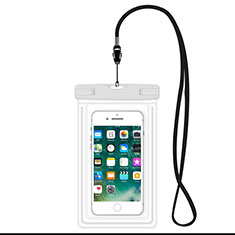 Custodia Impermeabile Subacquea Universale W16 per Handy Zubehoer Mikrofon Fuer Smartphone Bianco