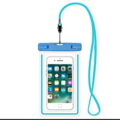 Custodia Impermeabile Subacquea Universale W16 per Handy Zubehoer Mikrofon Fuer Smartphone Cielo Blu