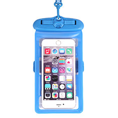 Custodia Impermeabile Subacquea Universale W18 per Handy Zubehoer Mikrofon Fuer Smartphone Cielo Blu