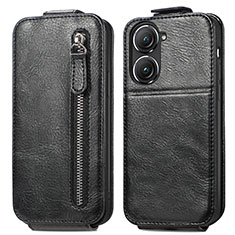 Custodia In Pelle Flip per Asus Zenfone 9 Nero