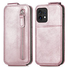 Custodia In Pelle Flip per Motorola Moto Edge 40 Pro 5G Oro Rosa