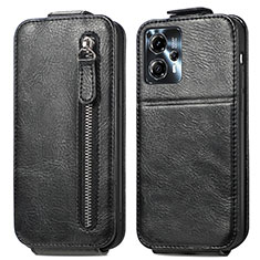 Custodia In Pelle Flip per Motorola Moto G13 Nero