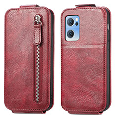 Custodia In Pelle Flip per OnePlus Nord CE 2 5G Rosso