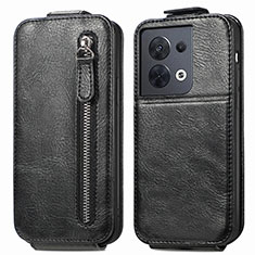 Custodia In Pelle Flip per Oppo Reno9 5G Nero