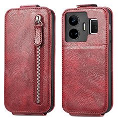 Custodia In Pelle Flip per Realme GT Neo5 240W 5G Rosso