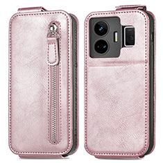 Custodia In Pelle Flip per Realme GT3 5G Oro Rosa