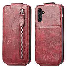 Custodia In Pelle Flip per Samsung Galaxy A04s Rosso