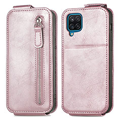 Custodia In Pelle Flip per Samsung Galaxy M12 Oro Rosa