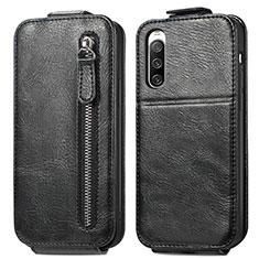 Custodia In Pelle Flip per Sony Xperia 10 IV Nero