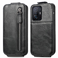 Custodia In Pelle Flip per Xiaomi Mi 11T 5G Nero