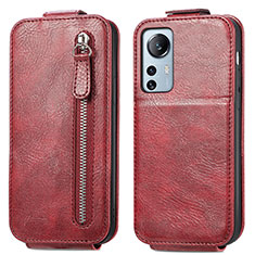 Custodia In Pelle Flip per Xiaomi Mi 12 Lite 5G Rosso