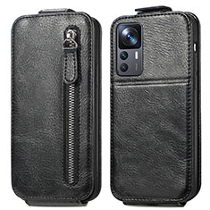 Custodia In Pelle Flip per Xiaomi Mi 12T 5G Nero