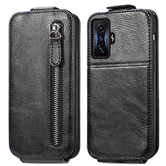 Custodia In Pelle Flip per Xiaomi Redmi K50 Gaming AMG F1 5G Nero