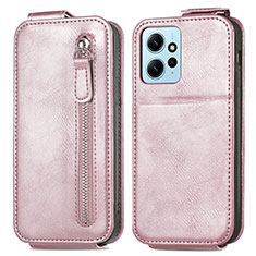 Custodia In Pelle Flip per Xiaomi Redmi Note 12 4G Oro Rosa