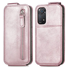 Custodia In Pelle Flip per Xiaomi Redmi Note 12 Pro 4G Oro Rosa