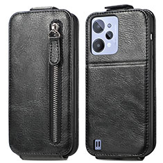 Custodia In Pelle Flip S01D per Realme C31 Nero