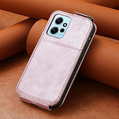 Custodia In Pelle Flip S01D per Xiaomi Redmi Note 12 4G Oro Rosa